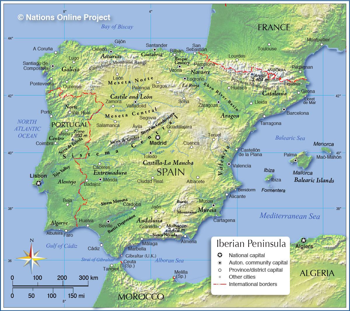 Spain Physical Features And Climate